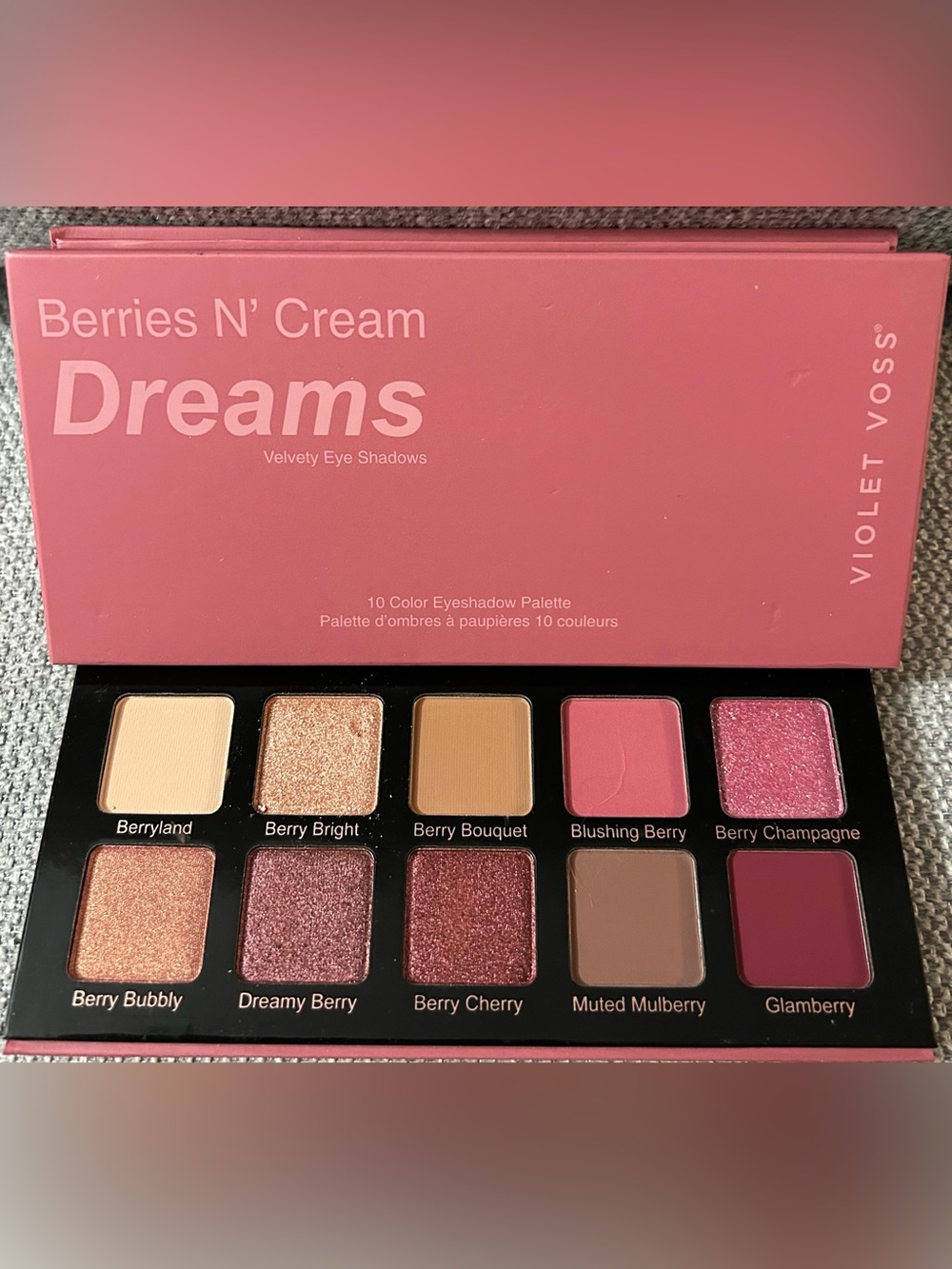 Violet Voss Berry N’ Cream Dreams 10-Color Velvety Eyeshadow Palette